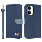 For Xiaomi Redmi Turbo 5 Max 5G Case Bowknot Decor Wallet Leather Phone Cover with Wrist Strap / Shoulder Strap