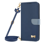 For Xiaomi Redmi Turbo 5 Max 5G Case Bowknot Decor Wallet Leather Phone Cover with Wrist Strap / Shoulder Strap
