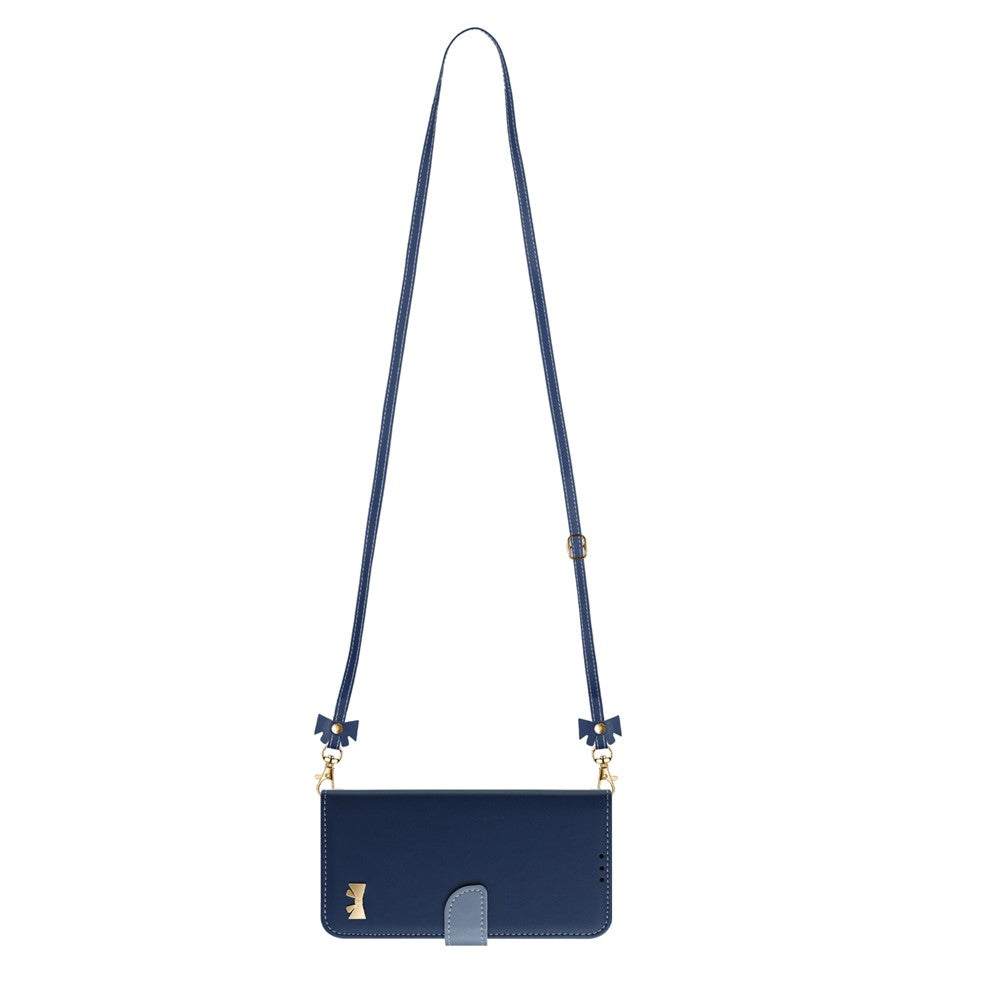For Xiaomi Redmi Turbo 5 Max 5G Case Bowknot Decor Wallet Leather Phone Cover with Wrist Strap / Shoulder Strap