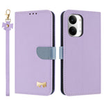 For Xiaomi Redmi Turbo 5 Max 5G Case Bowknot Decor Wallet Leather Phone Cover with Wrist Strap / Shoulder Strap