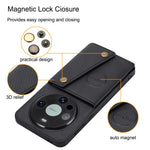For Huawei Mate 80  /  80 Pro Case with Card Slots Kickstand Leather + TPU Phone Cover