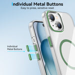 Til iPhone 13 Gennemsigtigt Magnetisk Cover PC Anti-fald Telefon Bagcover Kompatibel med MagSafe