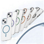 Til iPhone 13 Gennemsigtigt Magnetisk Cover PC Anti-fald Telefon Bagcover Kompatibel med MagSafe