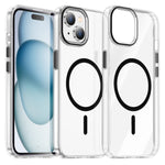 Til iPhone 13 Gennemsigtigt Magnetisk Cover PC Anti-fald Telefon Bagcover Kompatibel med MagSafe