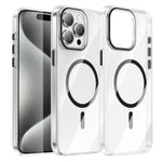 For iPhone 13 Pro Max Clear Magnetic Case PC Anti Drop Phone Back Cover Compatible with MagSafe