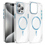 For iPhone 13 Pro Max Clear Magnetic Case PC Anti Drop Phone Back Cover Compatible with MagSafe