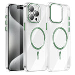 For iPhone 14 Pro Max Clear Magnetic Case PC Anti Drop Phone Back Cover Compatible with MagSafe