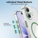 For iPhone 17 Clear Magnetic Case PC Anti Drop Phone Back Cover Compatible with MagSafe