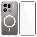 WANLONFENG for Oppo Find X9 Pro 5G WL2 Series 2.0mm Magnetic Case Clear TPU Phone Back Cover with Screen Films