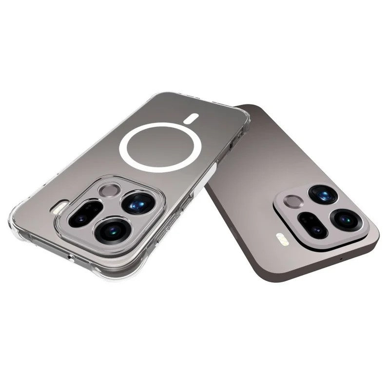 WANLONFENG for Oppo Find X9 Pro 5G WL2 Series 2.0mm Magnetic Case Clear TPU Phone Back Cover with Screen Films
