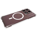 WANLONFENG til Motorola Edge 70 Pro 5G WL2 Serie 2,0 mm Magnetisk Etui Gennemsigtig TPU Telefonbagside med Skærmbeskyttelsesfilm