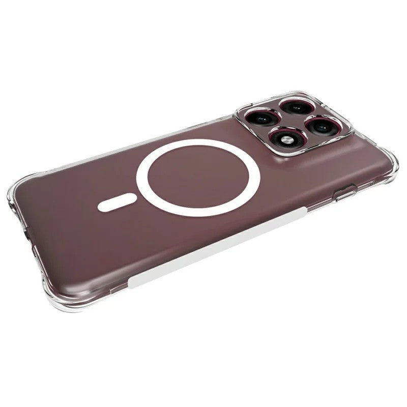 WANLONFENG for Motorola Edge 70 Pro 5G TM1 Series 2.0mm Magnetic Case Clear TPU Phone Back Cover