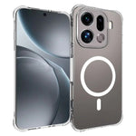 WANLONFENG for Oppo Find X9 Pro 5G WL1 Series 2.0mm Magnetic Case Clear TPU Phone Back Cover with 2Pcs Screen Films