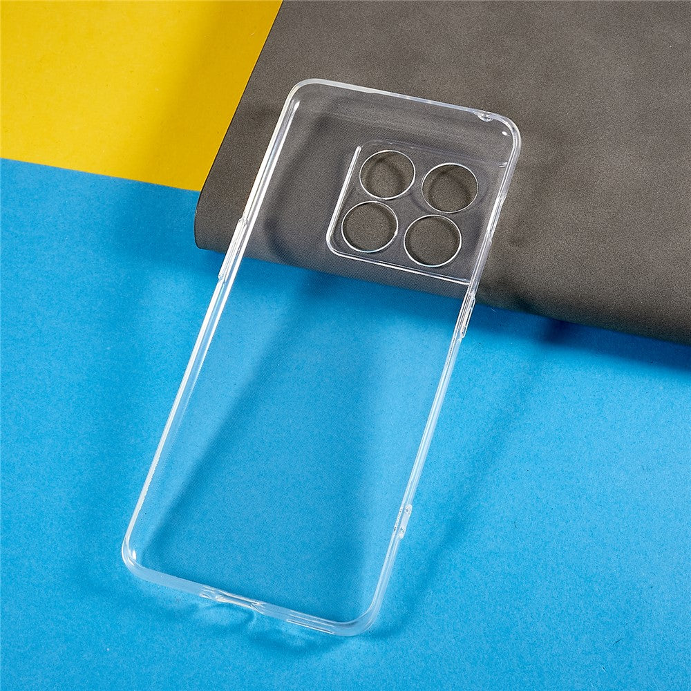 Fallskyddande mjukt TPU-mobilskal för OnePlus 10 Pro 5G, anti-gulning, ultratunt transparent smartphoneskal