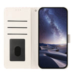 For iPhone 16 Plus Wallet Case Vintage Stripes Leather Stand Flip Phone Cover with Wrist Strap