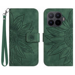 For Xiaomi 17T Case Sunflower Imprint Leather Wallet Phone Cover with Wrist Strap