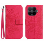 For Xiaomi 17T Case Sunflower Imprint Leather Wallet Phone Cover with Wrist Strap
