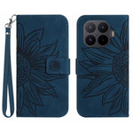 For Xiaomi 17T Case Sunflower Imprint Leather Wallet Phone Cover with Wrist Strap