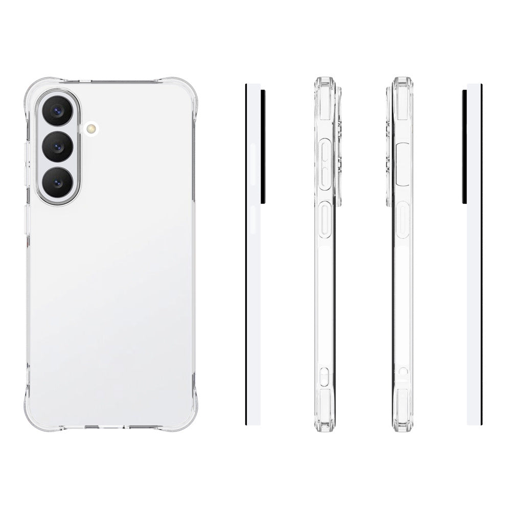 WANLONFENG til Samsung Galaxy S26 FE TM Series Gennemsigtigt TPU Cover 2,0 mm Telefonbagside