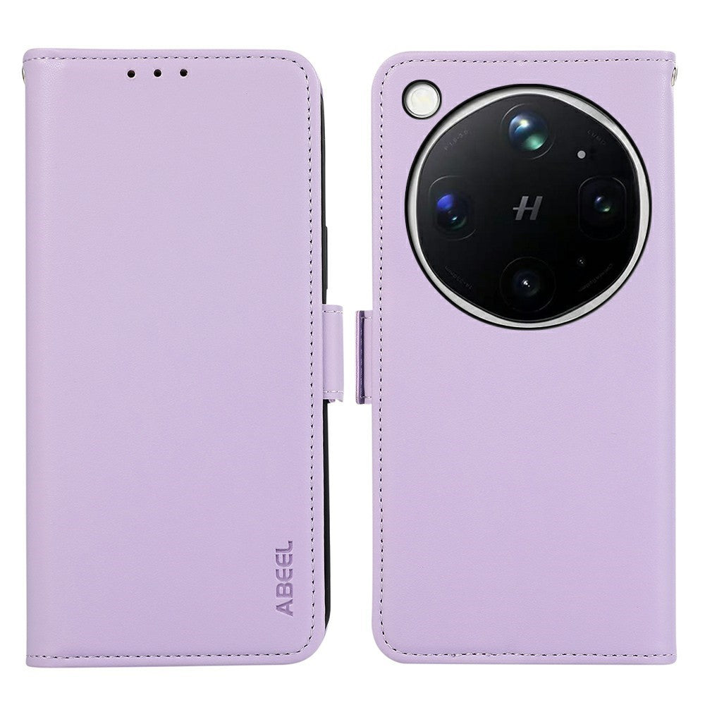 ABEEL For Oppo Find X9 Ultra 5G Case Leather Phone Cover with RFID Blocking Wallet