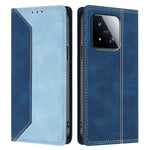 For Xiaomi 17 Max Leather Case Skin Touch Color Splicing RFID Blocking Wallet Stand Phone Cover