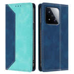 For Xiaomi 17 Max Leather Case Skin Touch Color Splicing RFID Blocking Wallet Stand Phone Cover