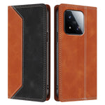 For Xiaomi 17 Max Leather Case Skin Touch Color Splicing RFID Blocking Wallet Stand Phone Cover