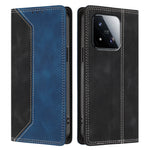 For Xiaomi 17 Max Leather Case Skin Touch Color Splicing RFID Blocking Wallet Stand Phone Cover