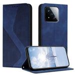 For Xiaomi 17 Max Phone Cover Skin-touch Feel Leather Wallet Case with Stand