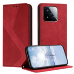 For Xiaomi 17 Max Phone Cover Skin-touch Feel Leather Wallet Case with Stand