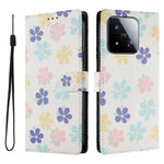 For Xiaomi 17 Max Case Pattern Print PU Leather Wallet Phone Cover with Wrist Strap