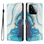 For Xiaomi 17 Max Case Pattern Print PU Leather Wallet Phone Cover with Wrist Strap
