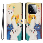 For Xiaomi 17 Max Case Pattern Print PU Leather Wallet Phone Cover with Wrist Strap