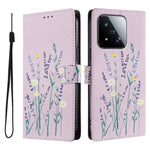 For Xiaomi 17 Max Case Pattern Print PU Leather Wallet Phone Cover with Wrist Strap