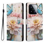 For Xiaomi 17 Max Case Pattern Print PU Leather Wallet Phone Cover with Wrist Strap