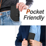 For Xiaomi 17 Max Leather Case Litchi Texture Wallet Stand Anti Drop Phone Cover with Wrist Strap