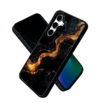 EYCASE for Samsung Galaxy S25+ Magnetic Case Marble Pattern TPU + Acrylic Shockproof Phone Cover