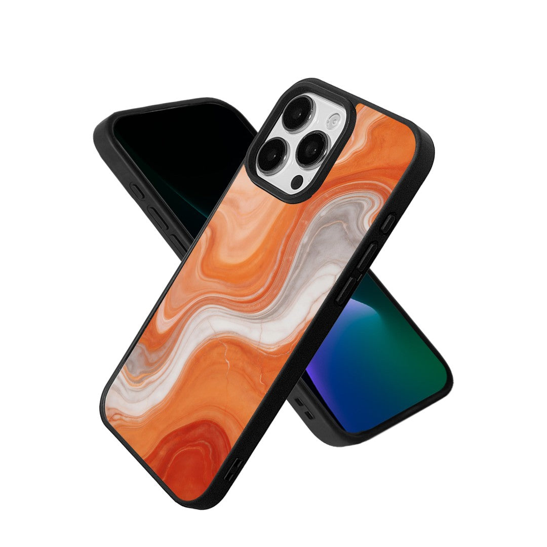 EYCASE for iPhone 13 Pro Max Magnetic Case Marble Pattern TPU + Acrylic Shockproof Phone Cover