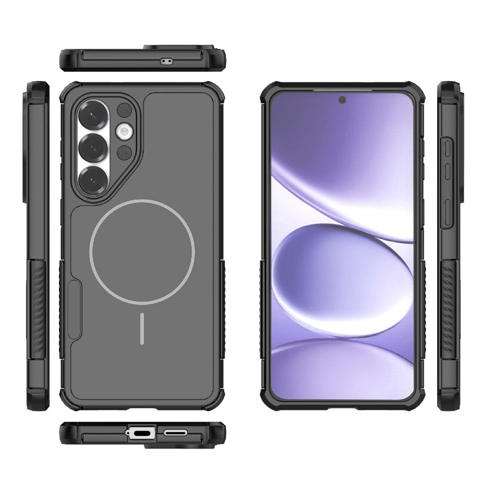 For Samsung Galaxy S26+ Magnetic Case Shockproof Airbag PC+TPU Phone Cover