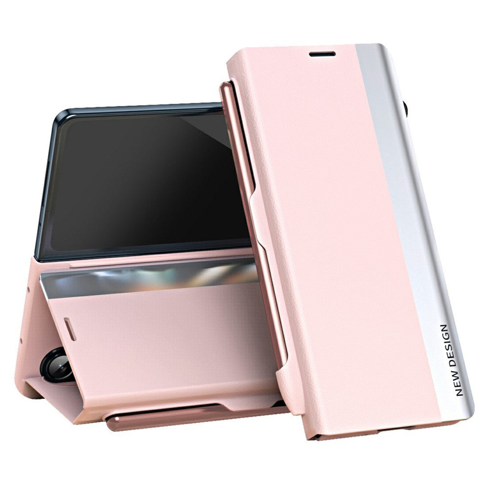 For Samsung Galaxy Z Fold8 Ultra Case Stand Leather Phone Cover with Pen Holder
