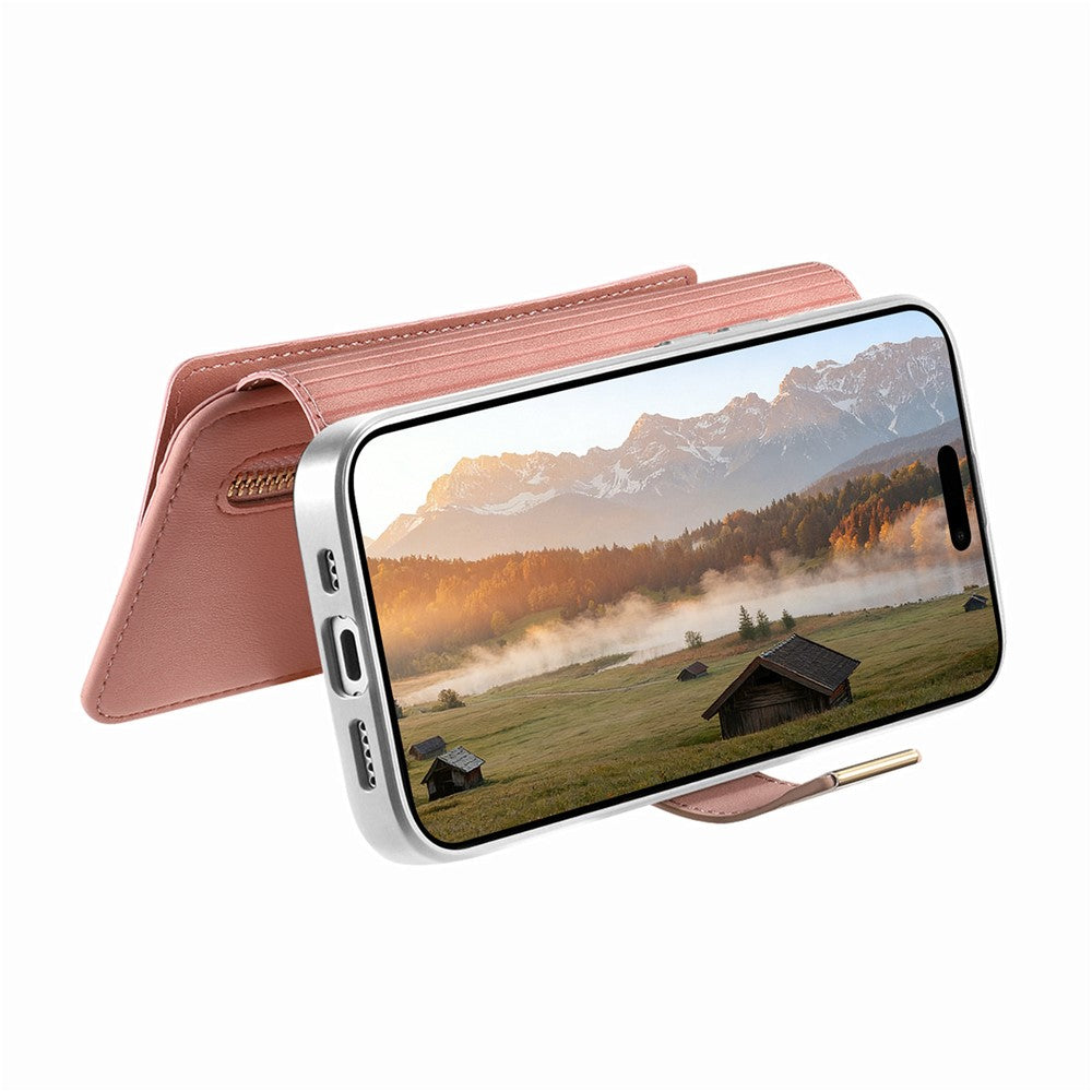For Samsung Galaxy S25 Edge Case RFID Blocking Detachable Magnetic Leather Phone Cover with Ring Holder