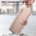 For Samsung Galaxy S25 Edge Case RFID Blocking Detachable Magnetic Leather Phone Cover with Ring Holder