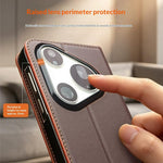 QIALINO För Huawei Pura 90 Pro Max Plånboksfodral i Äkta Koläder - Flipfodral