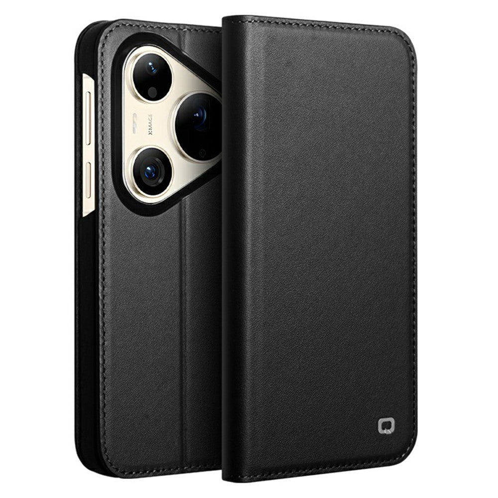 QIALINO För Huawei Pura 90 Pro Max Plånboksfodral i Äkta Koläder - Flipfodral