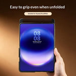 QIALINO För Huawei Pura X Max Skal View Window Flip Äkta Koläder Slim Mobilskal