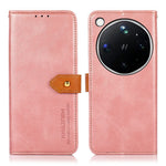 KHAZNEH För Oppo Find X9 Ultra 5G Plånboksskal Guld Magnetiskt Spänne Kohudtextur Läder Flip Stativ mobilskal