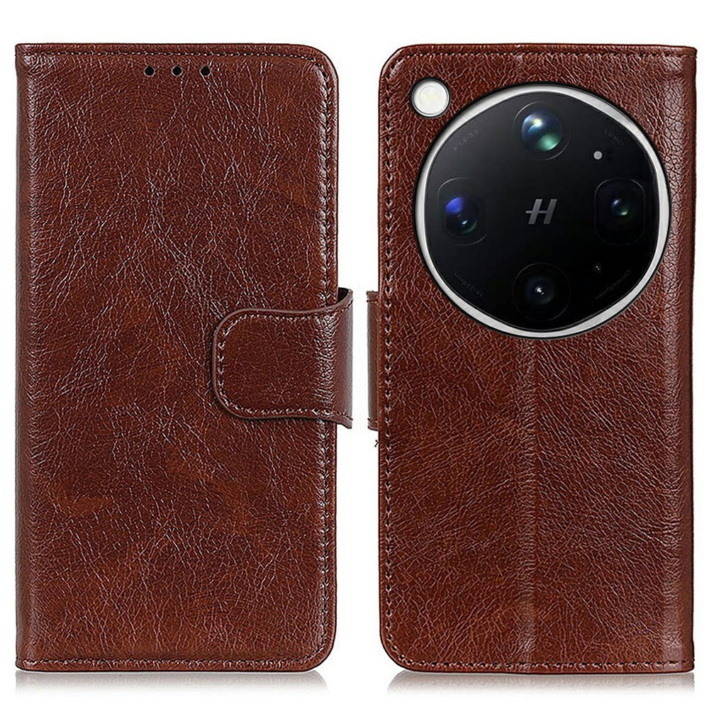 For Oppo Find X9 Ultra 5G Case Nappa Texture Split Leather Wallet Phone Cover