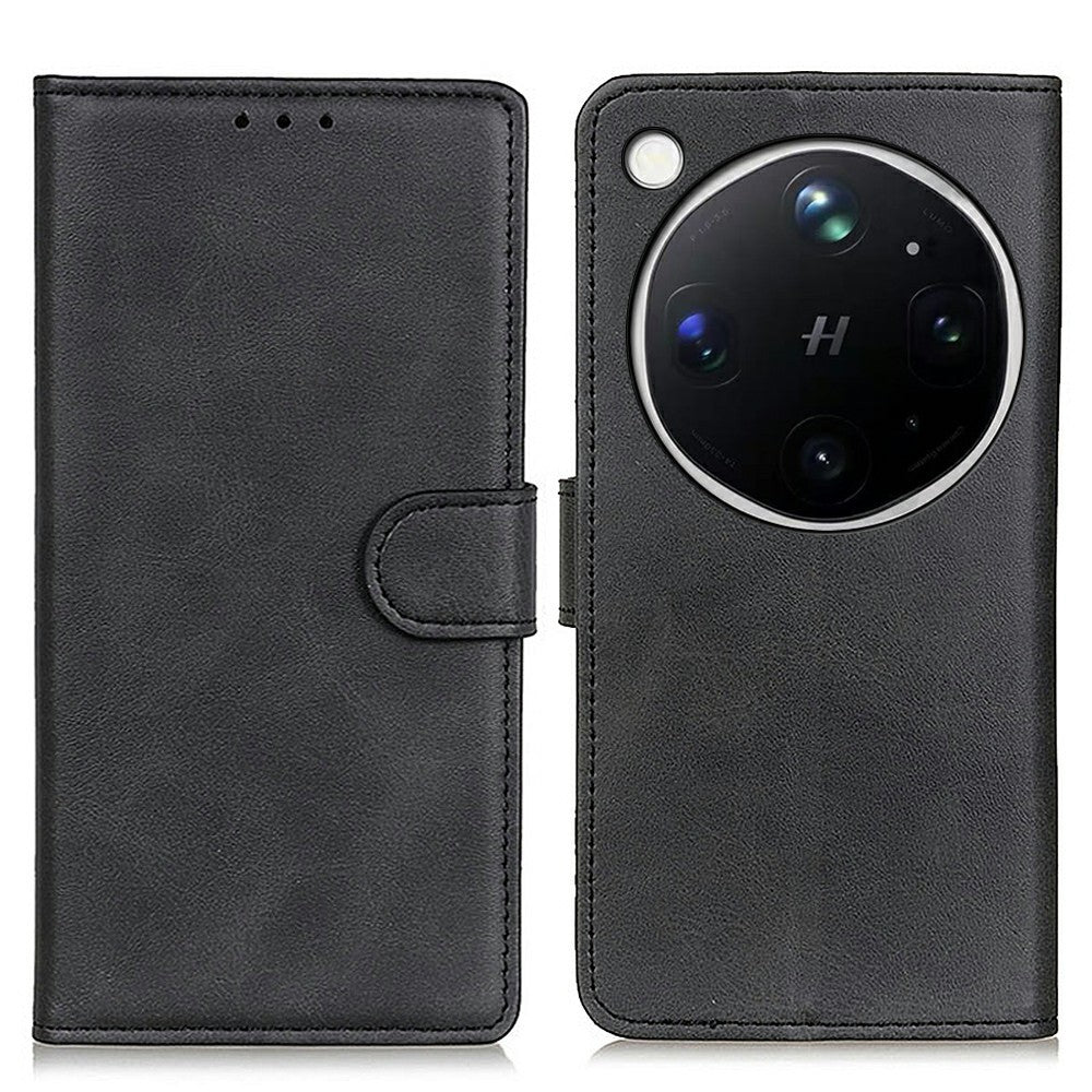 For Oppo Find X9 Ultra 5G Case Cowhide Texture Leather Wallet Stand Phone Cover