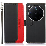KHAZNEH For Oppo Find X9 Ultra 5G Case RFID Blocking Wallet Litchi Texture PU Leather Phone Cover with Strap
