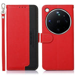 KHAZNEH For Oppo Find X9 Ultra 5G Case RFID Blocking Wallet Litchi Texture PU Leather Phone Cover with Strap